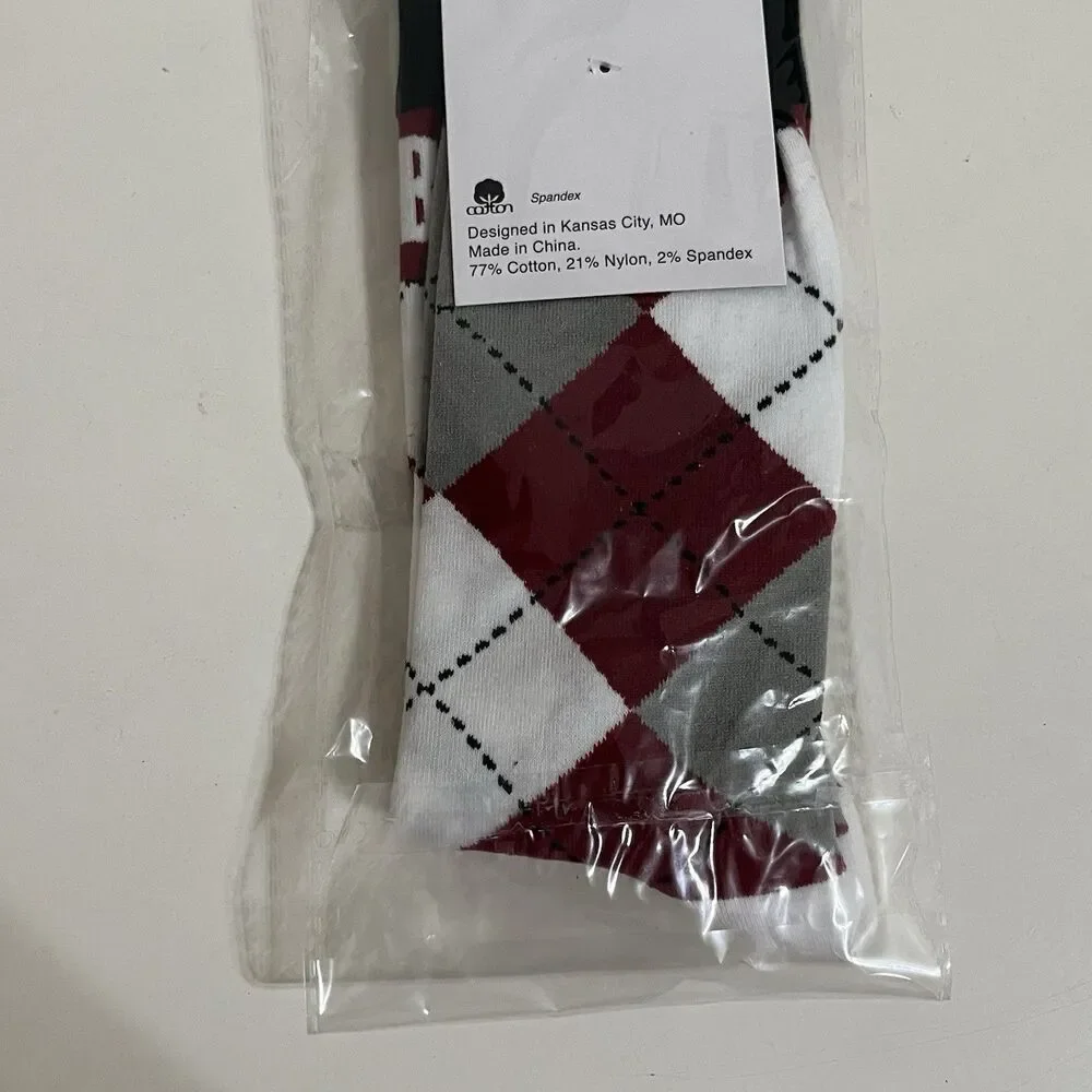 The University of Chicago Booth School of Business Argyle Dress Socks NWT